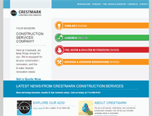 Tablet Screenshot of crestmarkservices.com